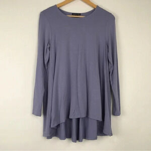 Eileen Fisher Long Sleeve Hi Low Tunic‎ Top Size Medium